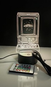 VECTREX 3D LED Acrylic Lighted Lamp 8 Colors+Remote (Show It Off)