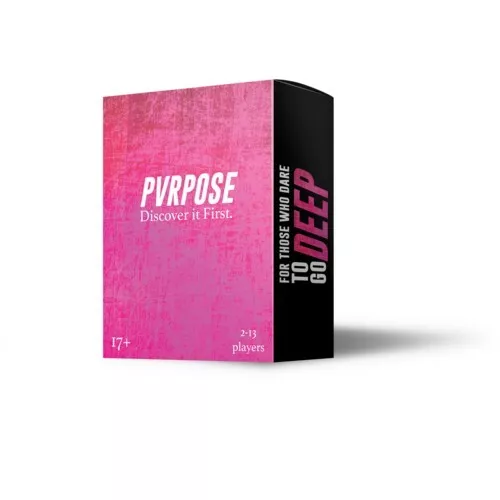 PVRPOSE Purpose Card Game For Those Who Dare to Go Deep. Adult