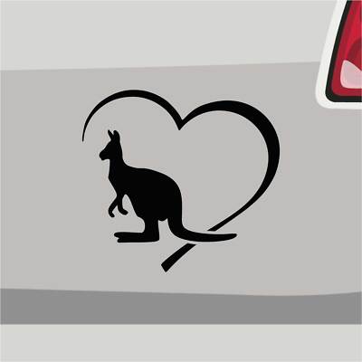 Känguru Herz Aufkleber Outback Sticker Aborigines Auto Bike Decal Vinyl Back