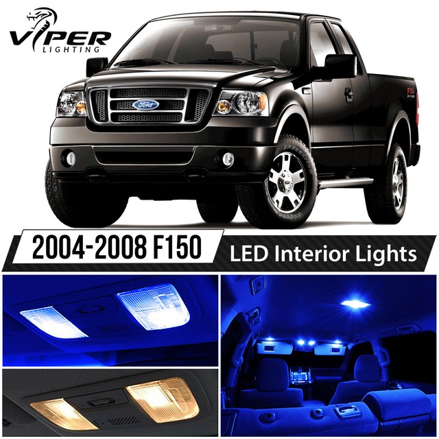 20042008 Ford F150 F150 Blue Interior LED Lights Package Kit eBay