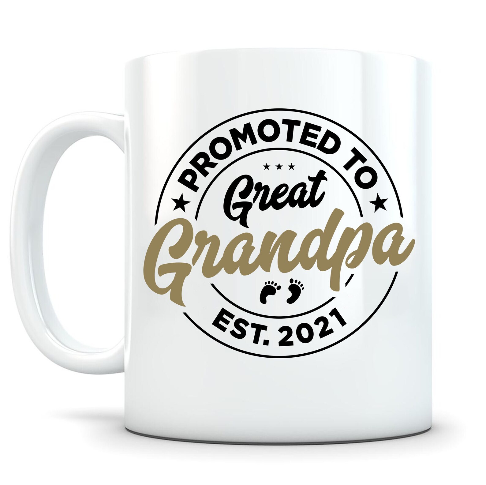 Promoted To Great Grandpa Mug Great Grandpa Mug Pregnancy Reveal Gifts Promoted