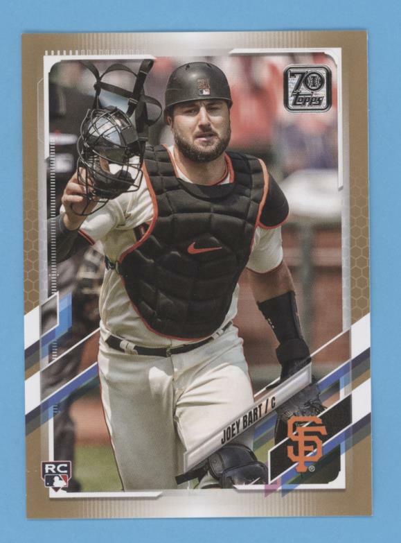 Joey Bart 2021 Topps Series 1 GOLD PARALLEL Rookie #12 /2021 GIANTS /PIRATES