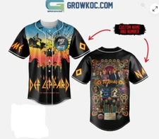 Def Leppard Summer Tour 2025 Personalized baseball jersey