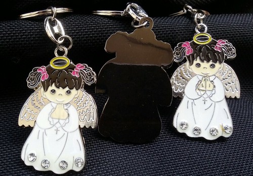 10 Llaveros Ángel Favores Bautismo,Bautizo Bautizo,Recuerdos,Primera Comunión - Imagen 5 de 8