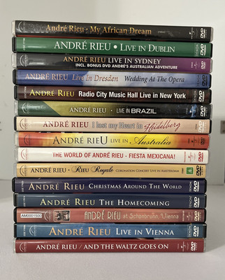 Andre Rieu DVD Lot of 15 Classic Music Concerts Around the World Free Shipping