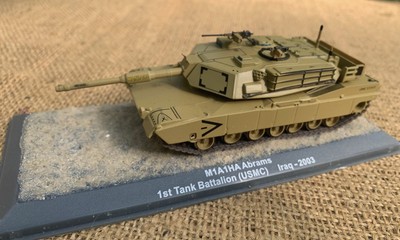 1/72 Fertigmodell Kampfpanzer M1A1HA ABRAMS 1. Tank Battl Marines USMC Irak 2003