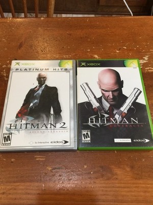 Hitman 2: Silent Assassin & Hitman: Contracts Microsoft Xbox COMPLETE CIB Tested
