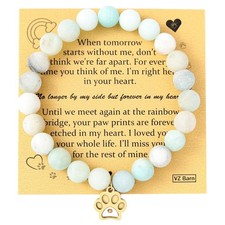 Memorial Gifts for Loss of Pet  s Mom Pet Keepsake Dog Cat Paw Charm Natura