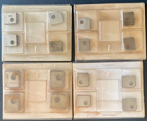 100 BROWN & SHARPE SHARPALOY INSERT CHASERS LOT -MANY SIZES-SEE PHOTOS FOR SIZES - Picture 11 of 14