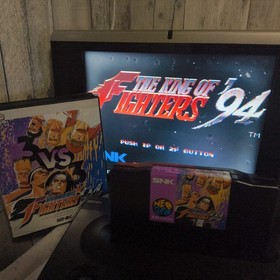 KOF 94 THE KING OF FIGHTERS 95 SNK NEO GEO AES Cartridge and Box, Working, Japan