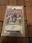 2024 contenders optic football JJ McCarthy RC Variation Auto Red /99 Psa 9