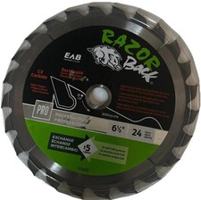 EAB 6 1/2" x 24 Teeth Framing Razor Back Professional Saw Blade Recycle Exchange