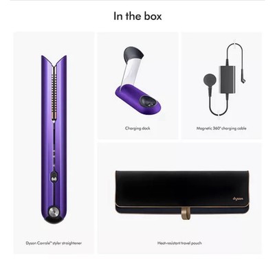 Dyson Corrale Cordless Hair Straightener Purple w/ Charging  display picture 3