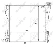 NRF 59086 Radiator, Engine Cooling for Hyundai