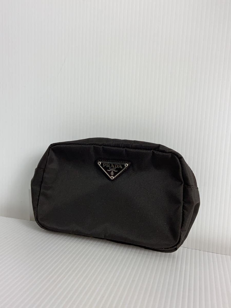 PRADA Pouch Nylon Brown Solid MV21 From Japan Pra… - image 2