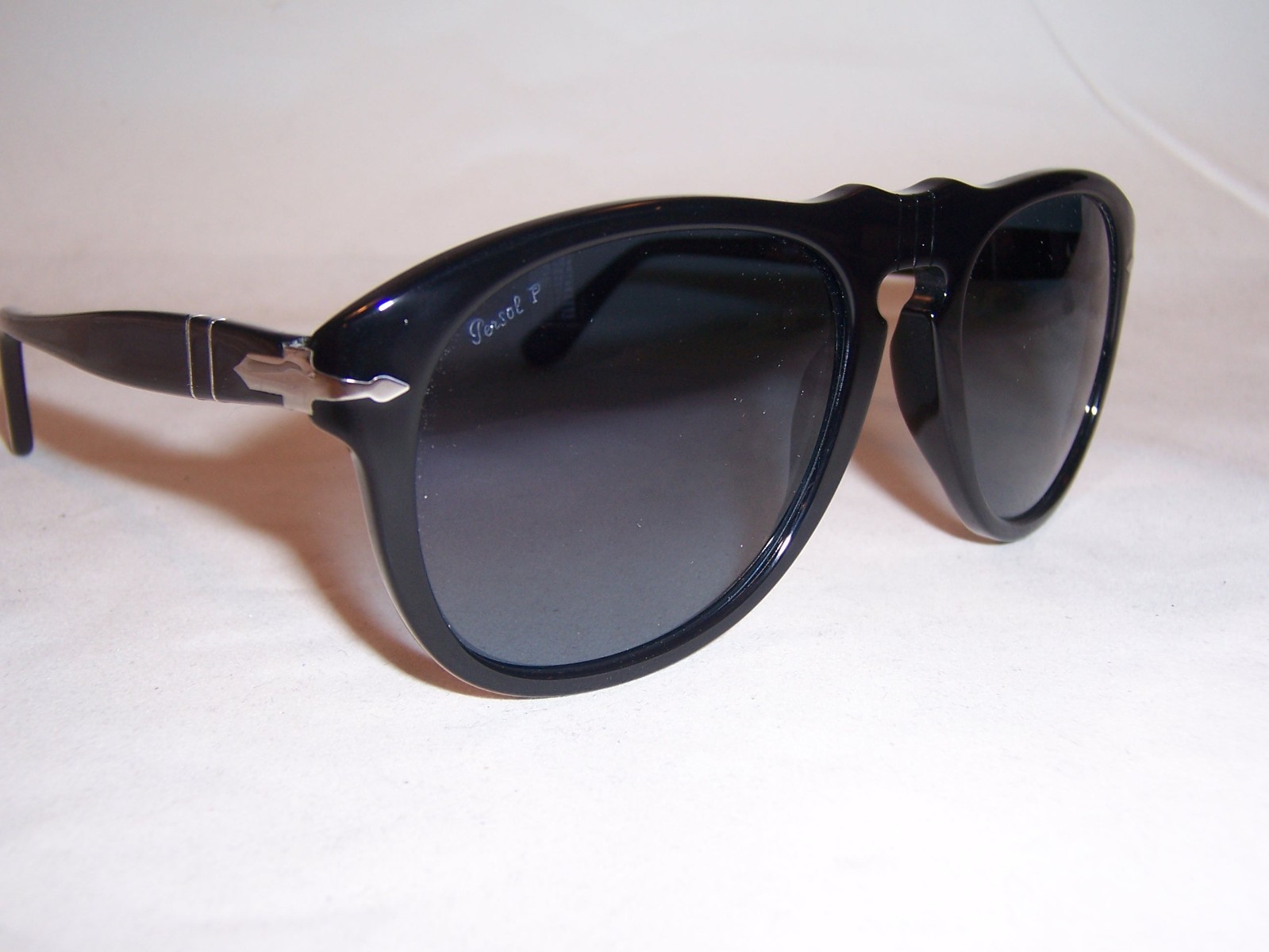 NEW PERSOL SUNGLASSES 0649 95/S3 BLACK/BLUE POLARIZED 54mm AUTHENTIC 649