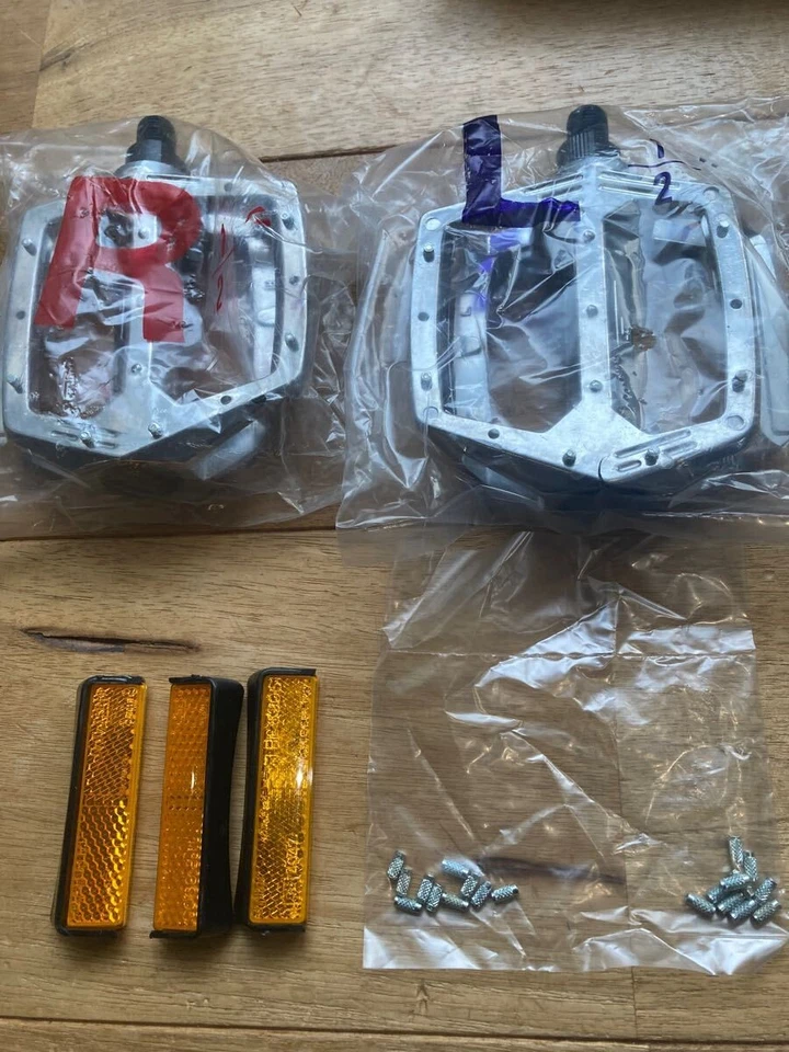 Pedales BMX Plataforma GT 1/2 pulgada 577154 Pedales de aleación Freestyle BMX Antiguo Foto 2 de 4