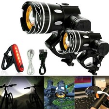 2PCS 20000LM Rechargeable LED MTB Bicycle Light Racing Bike Front Headlight