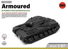 SSMODEL 1/87 KV-1K KARST-1 Soviet experimental tank resin model kit TSS0870110