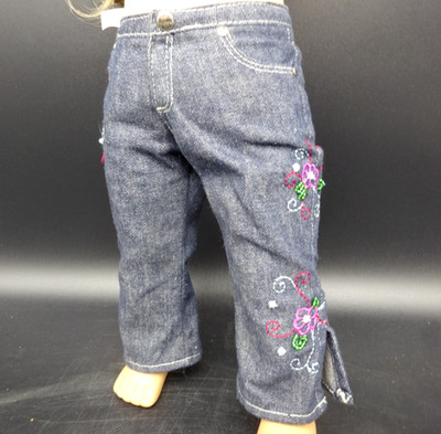 Pleasant Company American Girl Doll Embroidered Blue Jean for 18'' Doll Vintage