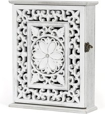 Key Holder for Wall Key Cabinet, Key Hooks Wall Mounted Key Hangers Rustic Deco