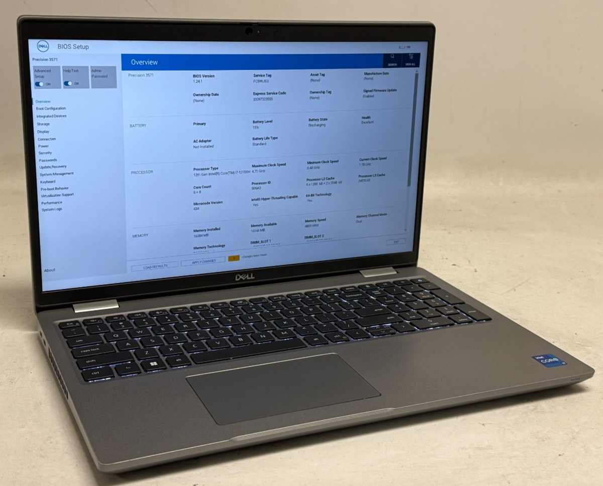 Dell Precision 3571 15.6