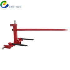 3 Point Hay Bale Spear Trailer Hitch Receiver Cat 1 Tractor Lift Capacity 49"