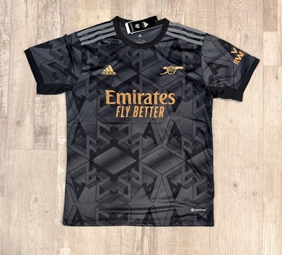 BUKAYO SAKA 2022/23 Arsenal FC Black Football Kit Soccer Jersey