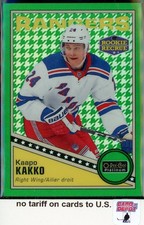 2019-20 O-Pee-Chee Platinum Retro Rainbow Green Houndstooth #R51 Kaapo Kakko /15