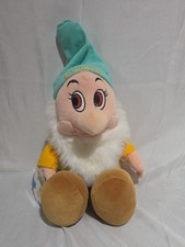 Disney Store Snow White and the Seven Dwarfs Bashful 12" Bean Bag Plush - NWT