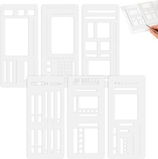 Reusable Flexible Planner Stencils Set - 6PCS for Journaling  Crafts