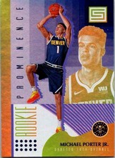 2018-19 Panini Status #13 Michael Porter Jr. Rookie Prominence Purple