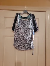 Free Country Seaside Petals Women’s Tankini Swim Set  Sz M  New