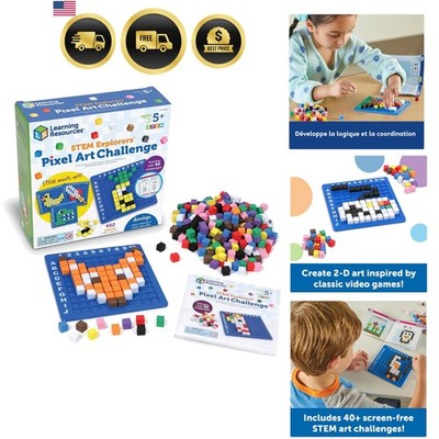 STEM Explorers Pixel Art Challenge - Science Kits & STEM Activities for Kids,...