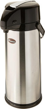 Glass Lined Airpot, 3-Liter, Lever Top