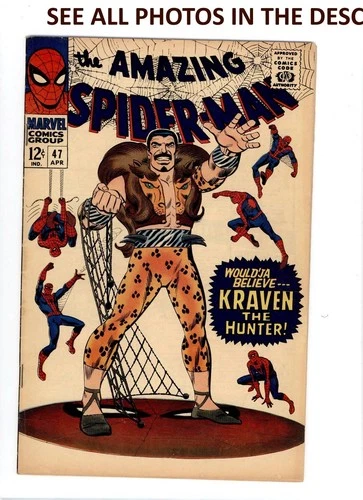 Amazing Spider-Man #47 Comic APR 1967 VG/FN Marvel Comics Kraven (HG)