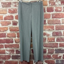 Vintage Talbots Stretch Pants Trousers Womens 10 Gray Straight Leg Slacks