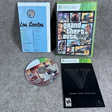 Grand Theft Auto V 5 Video Game Xbox 360 Map Disc 2 ONLY Tested & WORKS CIB