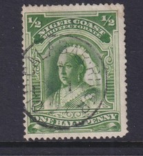 NIGER COAST PROTECTORATE, 1897 Crown CA 1/2d. Green, used.