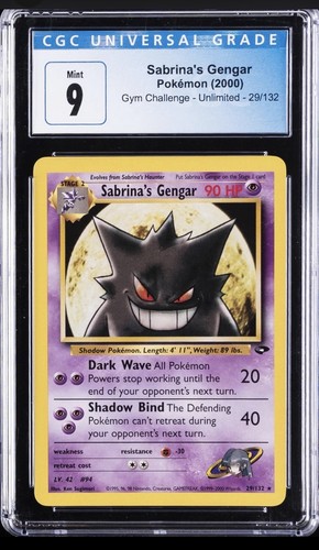Sabrina's Gengar (Unlimited) graded CGC 9 for sale on eBay