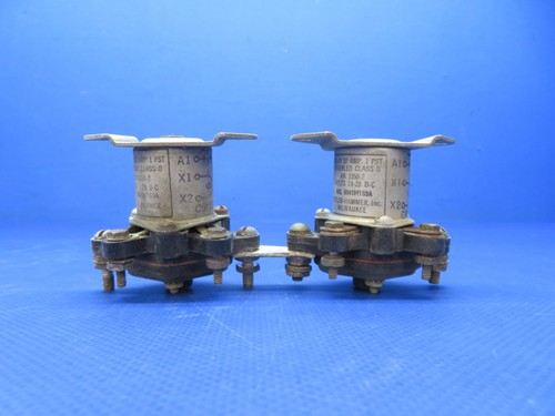 Cessna Cutler-Hammer 50 AMP Relays 24-28v AN3350-2 LOT OF 2 TESTED (1025-133)