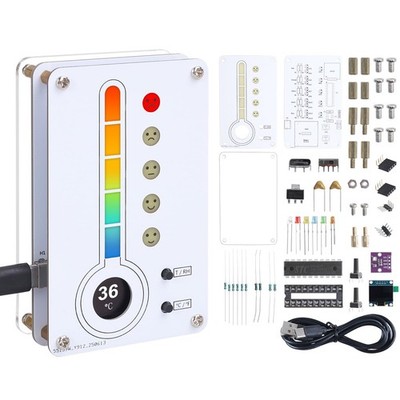 Soldering Project, ICSTATION Temperature and Humidity Meter Soldering Practic...