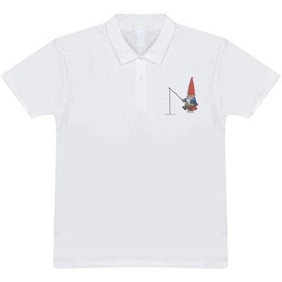 'Fishing Gnome' Adult Polo Shirt / T-Shirt (PL046270)
