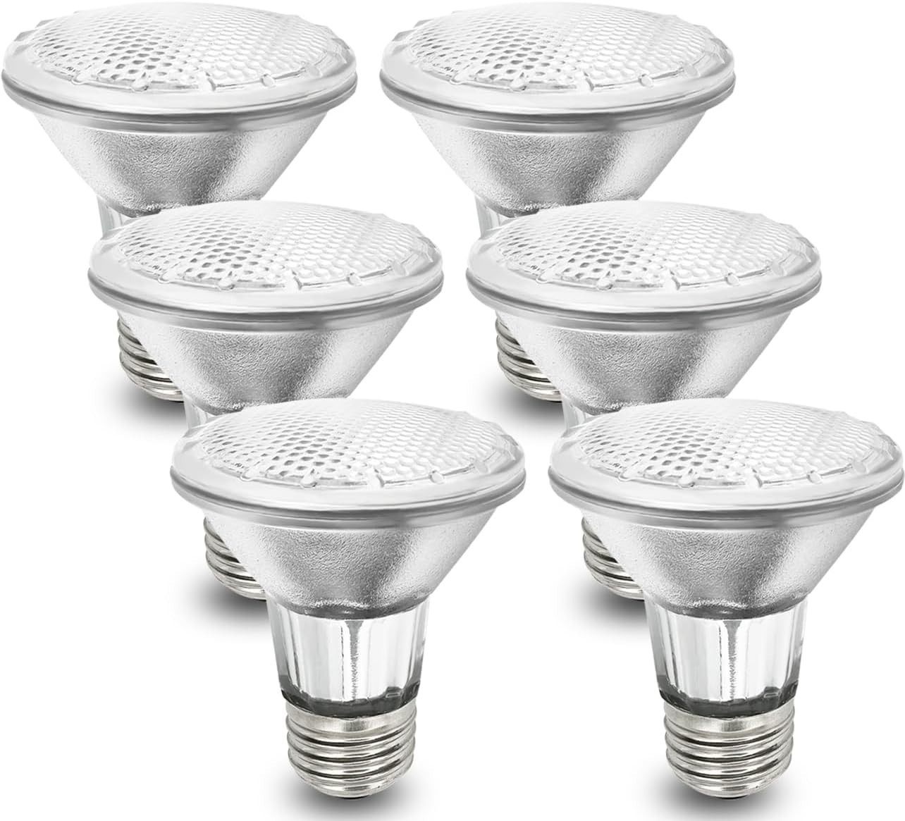 Par20 Bulbs, 6 Pcs 120V 50W Light 2 OR 6 Count (Pack of 1), Warm White