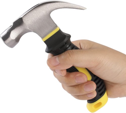 Ergonomic Stubby Claw Hammer w/ Magnetic Nail Starter (8 oz) - Bild 5 von 7