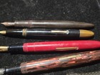 Conklin Vintage Self-Filling Fountain Pen Lot Gold Trim Gold Nib Black Ink — photo 9