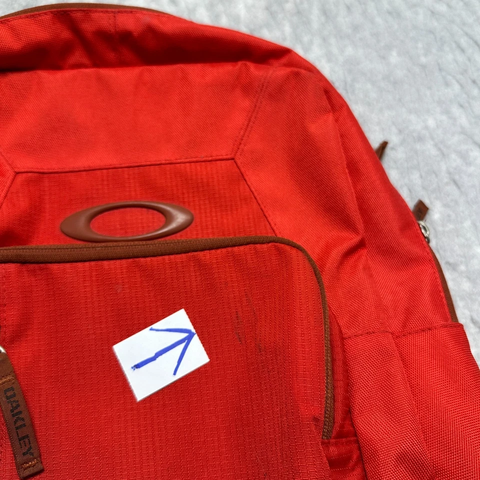 Mochila Oakley Works Collection trabalho escolar bolsa para laptop vermelho brilhante - Imagem 3 de 4