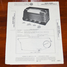 SAMS Photofact Service Manual Airline 15WG-154 156 Radio Repair Vintage 1952
