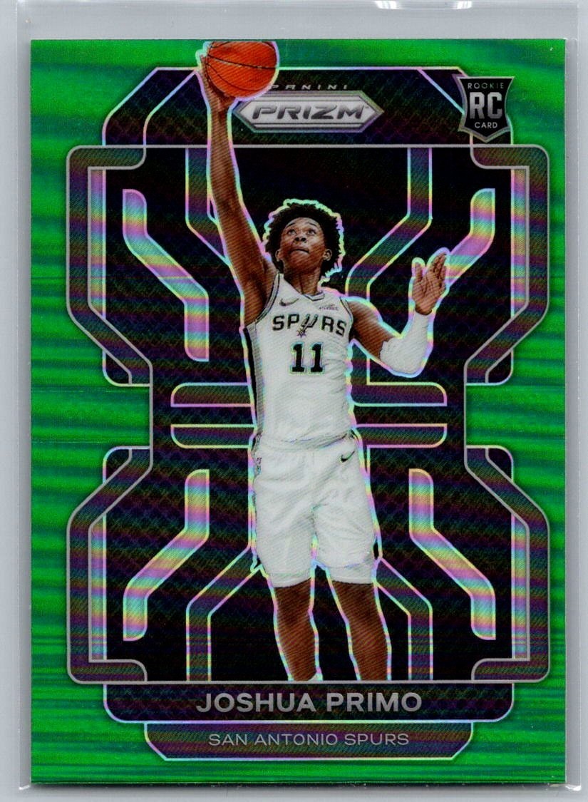 2021-22 Panini Prizm Joshua Primo Green Holo #298 RC