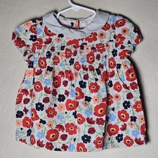 Janie And Jack Floral Smocked Top Size 3T Multicolored Playful Whimsical